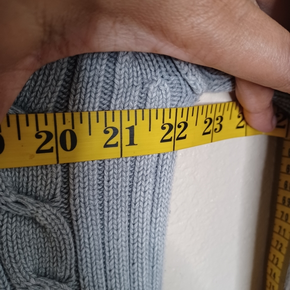 Levi Strauss Co Men's Large Grey Cable Knit Crewneck Long Sleeve Sweater Top - Picture 4 of 12